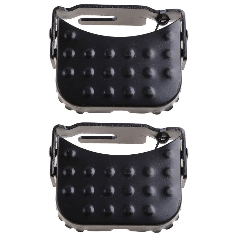 2Pcs Bike Rear Pedals, Mini Bicycle Footrests Non-Slip Folding Bike Pegs 1