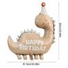 Green Dinosaur Foil Balloons Happy Birthday Print Cartoon Balloon Kids Favors Toy Gift Boy Girl Jungle Party Decoration Supplies
