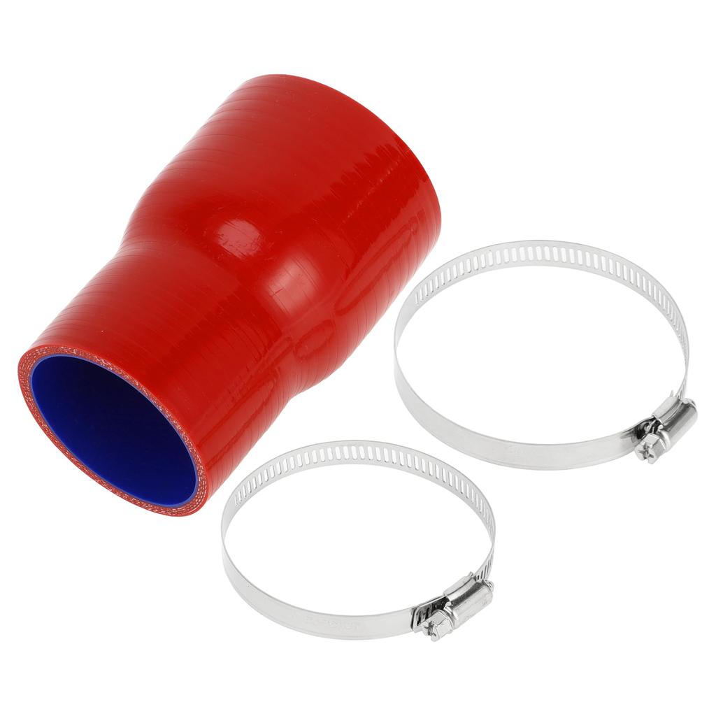 X AUTOHAUX Inner Diameter 76-63 Mm/2.99"-2.48" Length 127mm/5" 0 Degree Blue Red Silicone Hose