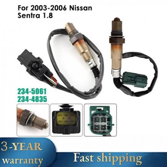 2PCS Upstream+Downstream Oxygen O2 Sensor For 2003-2006 Nissan Sentra 1.8L NEW