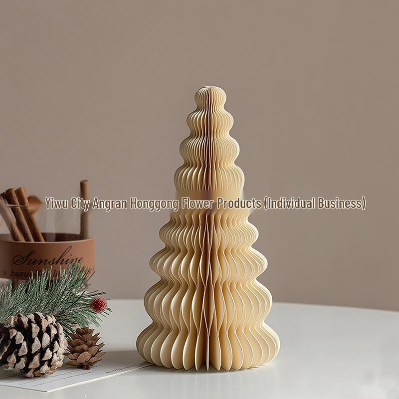 2025 Origami Christmas Tree Ornaments & Tabletop Decorations - Perfect for Holiday Scenes & Photography Props