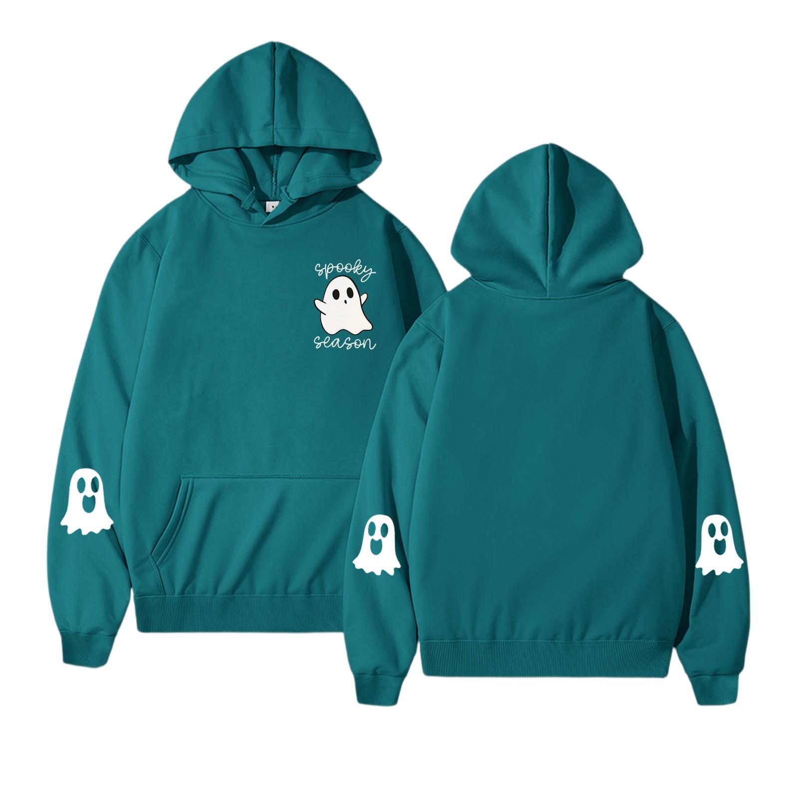 

Женские толстовки, осенняя мода, свитшоты с принтом, повседневная толстовка с длинным рукавом, свободная толстовка, осенняя толстовка S зелёный