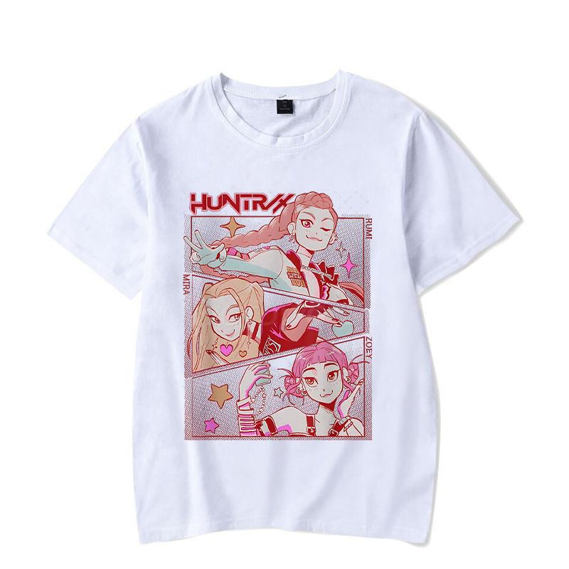 Rumi KPop Lovci démonů Anime Tričko Hip Hopová trička Dárek pro muže ženy Móda KPop Lovci démonů Korejská Ulzzang trička