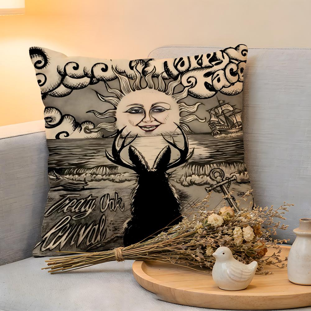 

Cushion Cover Linen SkinFriendly Soft Decorative Case for Sofa Home Decor TTreaty Oak Revival Pillow cover 30x30cm