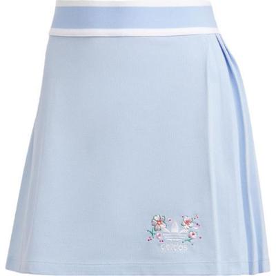Originals Trefoil Logo A-Line Mini Skirt Women Bottoms Light-Pink Blue IP3759