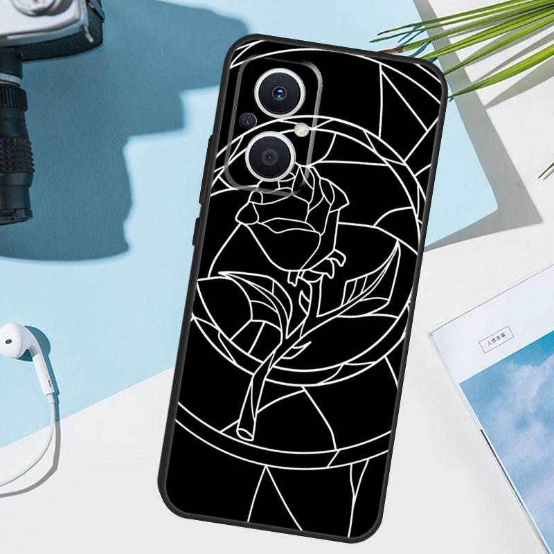 

Stained Glass Rose Galaxys Cover For OPPO Reno 14F 13F 12F 11 F 10 12 13 14 Pro 7 8 Lite OPPO Find X9 X8 X6 X5 Pro Case OPPO Reno14