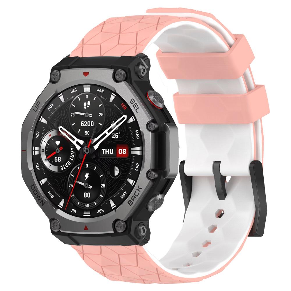 Szilikon szíj Amazfit T-Rex 3 okosórához Sport csere csuklópánt Amazfit T rex 3-hoz Futball mintás karkötő Correa