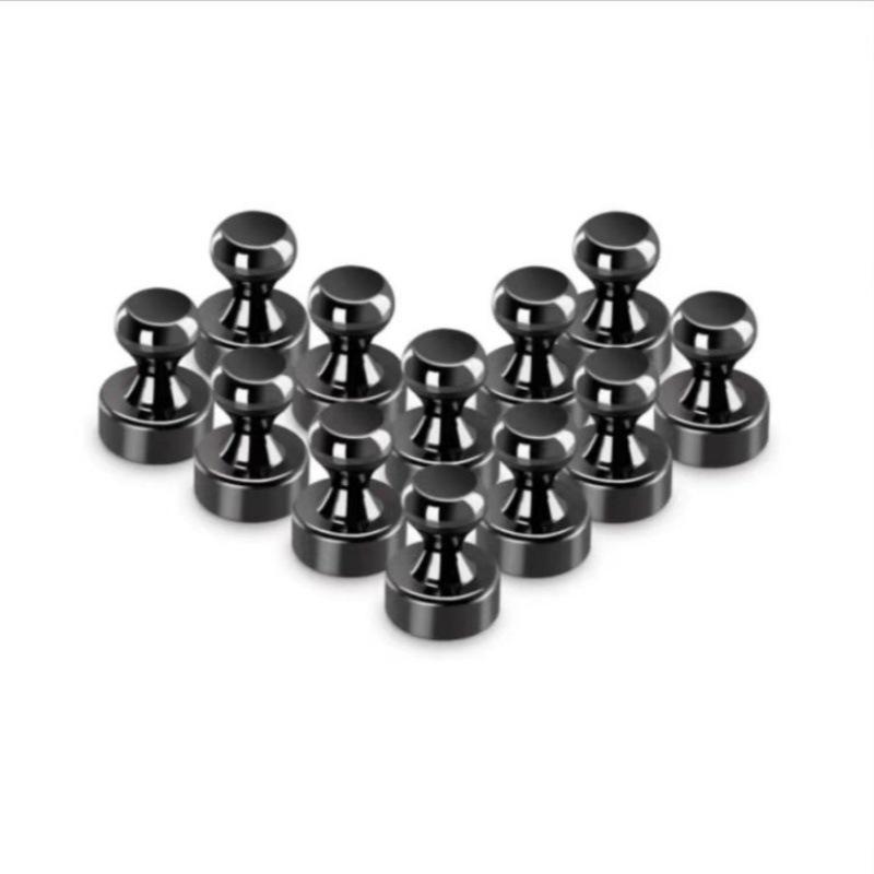 Büro-Metall-Stecknadelmagnet 12 * 16mm Edelstahl Starker Magnetischer Pin Schreibwaren Starker Magnetischer Pin