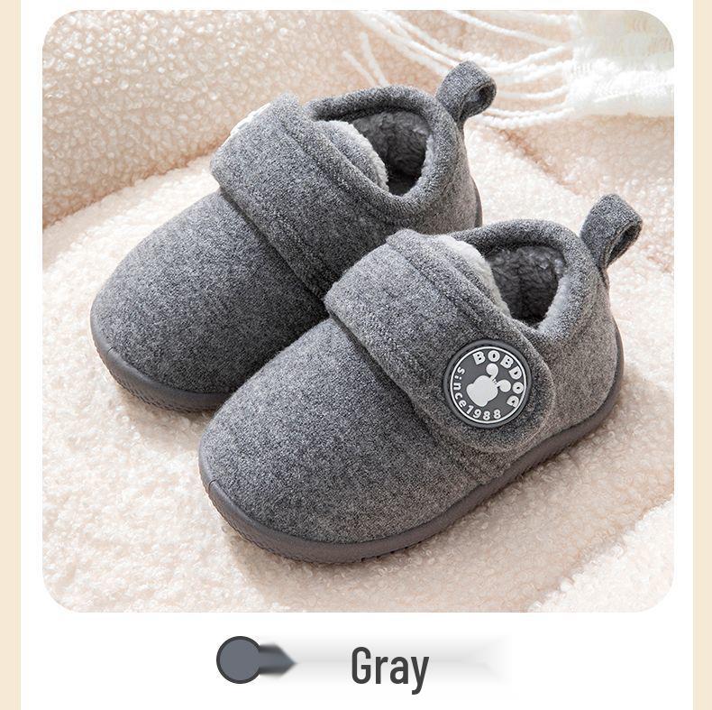 Bobodou Winter Warm Cotton Slippers for Toddlers - Boys & Girls Snow Boots