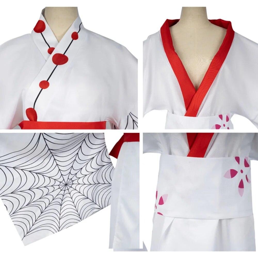 Anime Demon Slayer Kimetsu No Yaiba Spider Rui Mother Sister Cosplay Costume Wigs Halloween Costumes Party Dress Clothes