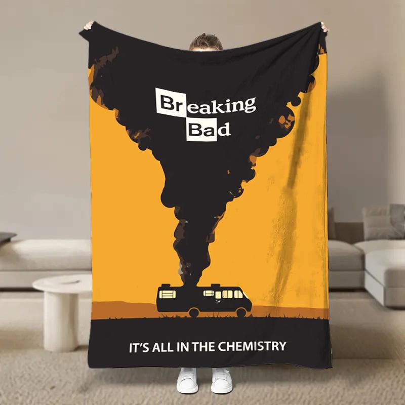 8 Size Breaking-Bad TV Show Series Flannel Blanket Home Sofa Lunch Break Blankets Children Student Blankets Nap Cover Kid Gift