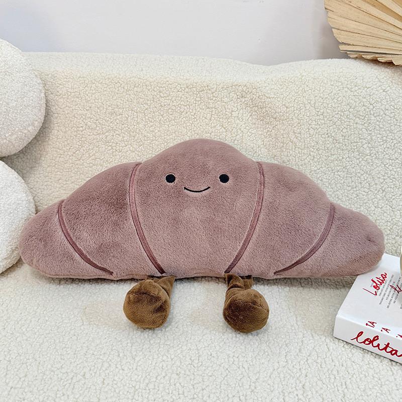 Oreiller en Peluche Alimentaire Mignon en Tissu Polyester Pour une Décoration d'Intérieur Cosy