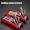 Metric or Imperial 6 in 1 Socket Wrench Portable Folding Nut Driver Set  Mechanics