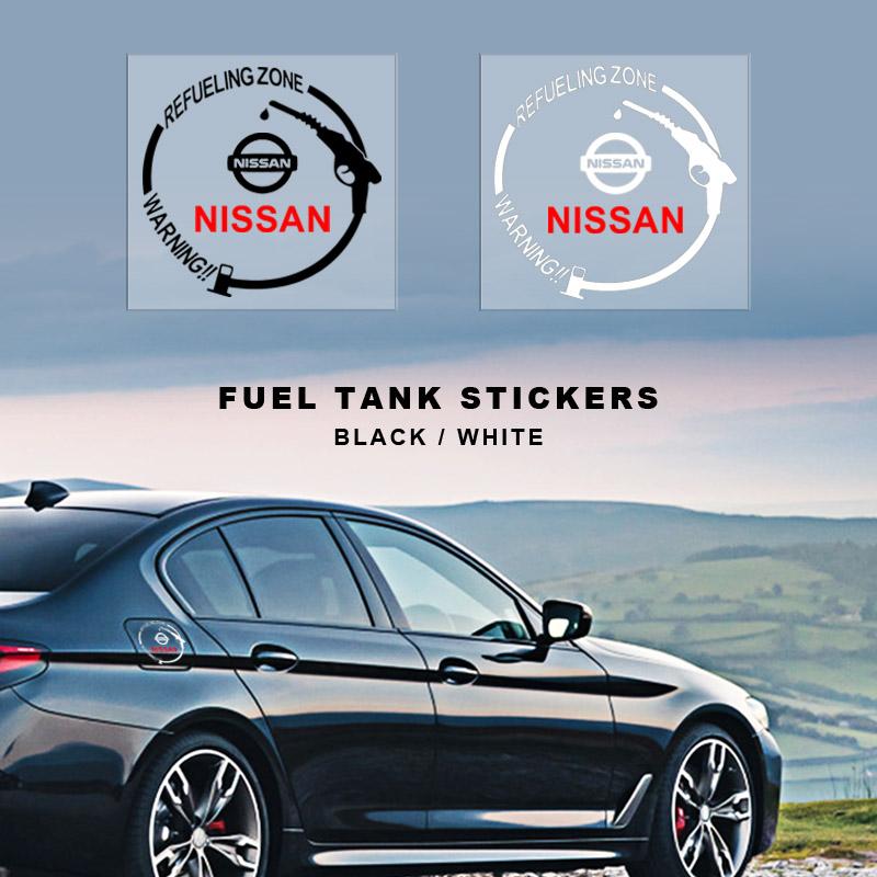 1Pcs Car Fuel Tank Cap 3D Stickers Vinyl Fashion Decoration Decals For Nissan Nismo Tiida Teana ALTIMA SYLPHY MURANO KICKS QASHQAI GTR