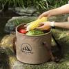 10/20L Outdoor Multifunctional Bucket Collapsible Portable Travel Bucket Large Capacity Carrying Bucket Camping Fishing Bucket