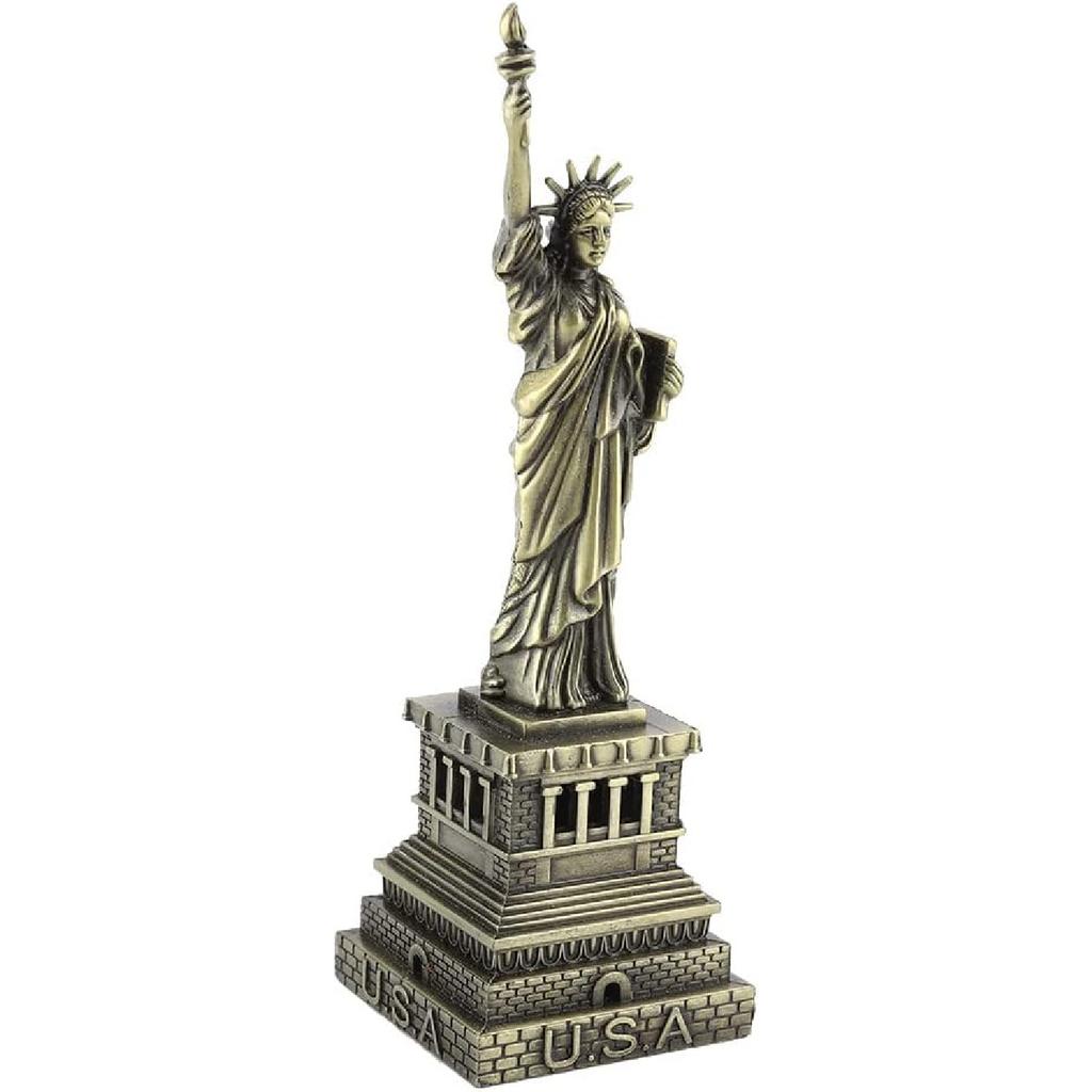 Topyond Statue of Liberty Figurine Souvenir, Metal Building Model, Souvenir and Desk Decoration, Liberty Statue Model for Home, Office, Gift