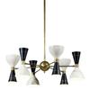 Lustr Diabolo s 12 světly ve stylu stropního svítidla StilNovo Mid Century F