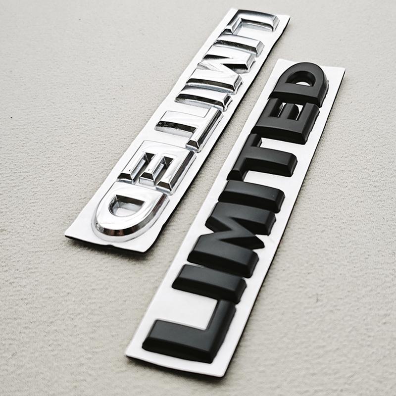 3D Metal Car Letters 4X4 LIMITED Logo Emblem Trunk Badge Stickers For Jeep Grand Cherokee Overland Compass Wrangler Accessories ALW1