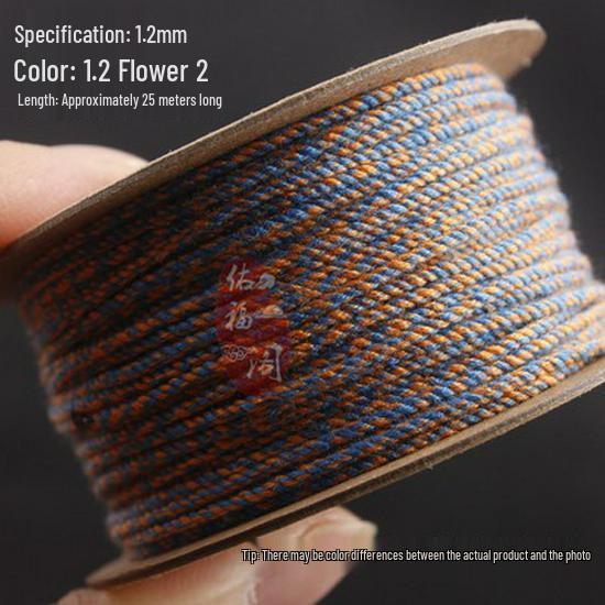 Multi-Color Hand-Twisted Cotton Rope for Beading and DIY Projects