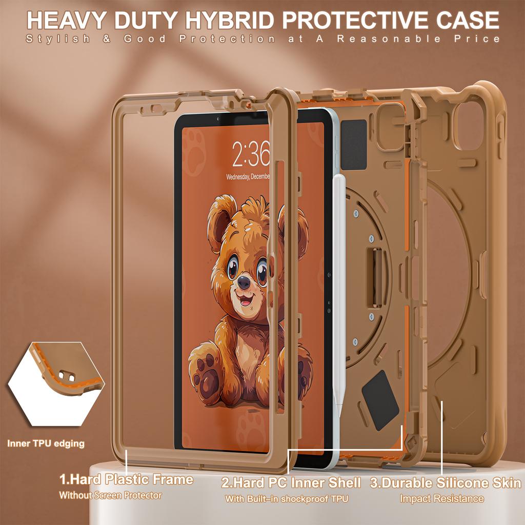 For iPad Air 11 (2025)/(2024)/Air (2022)/(2020)/Pro 11 (2022)/(2021)/(2020)/(2018) Case Kickstand Tablet Cover