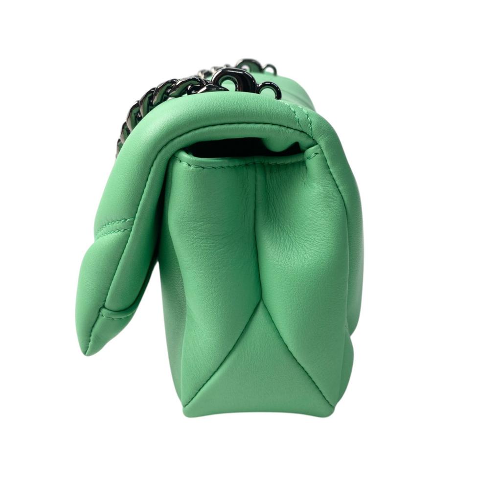 Used BVLGARIShoulder Bag green leather Women