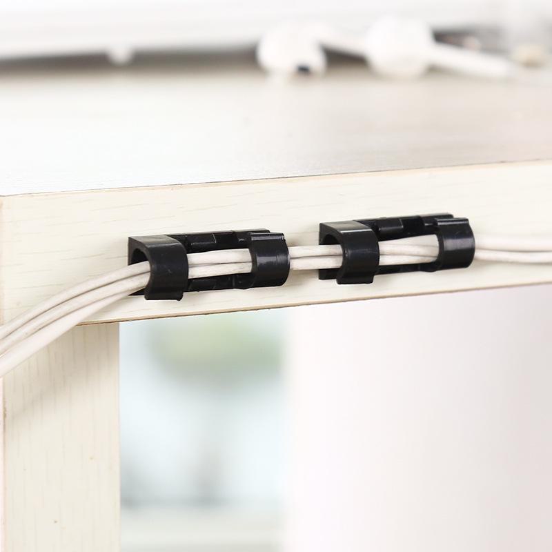 Self-Adhesive Cable Organizer Clips for Wire Management