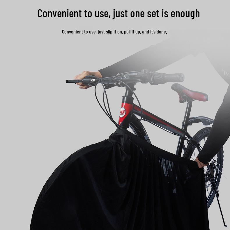 Skyddshölje för hjul på mountainbike och landsvägscykel mot damm och sol