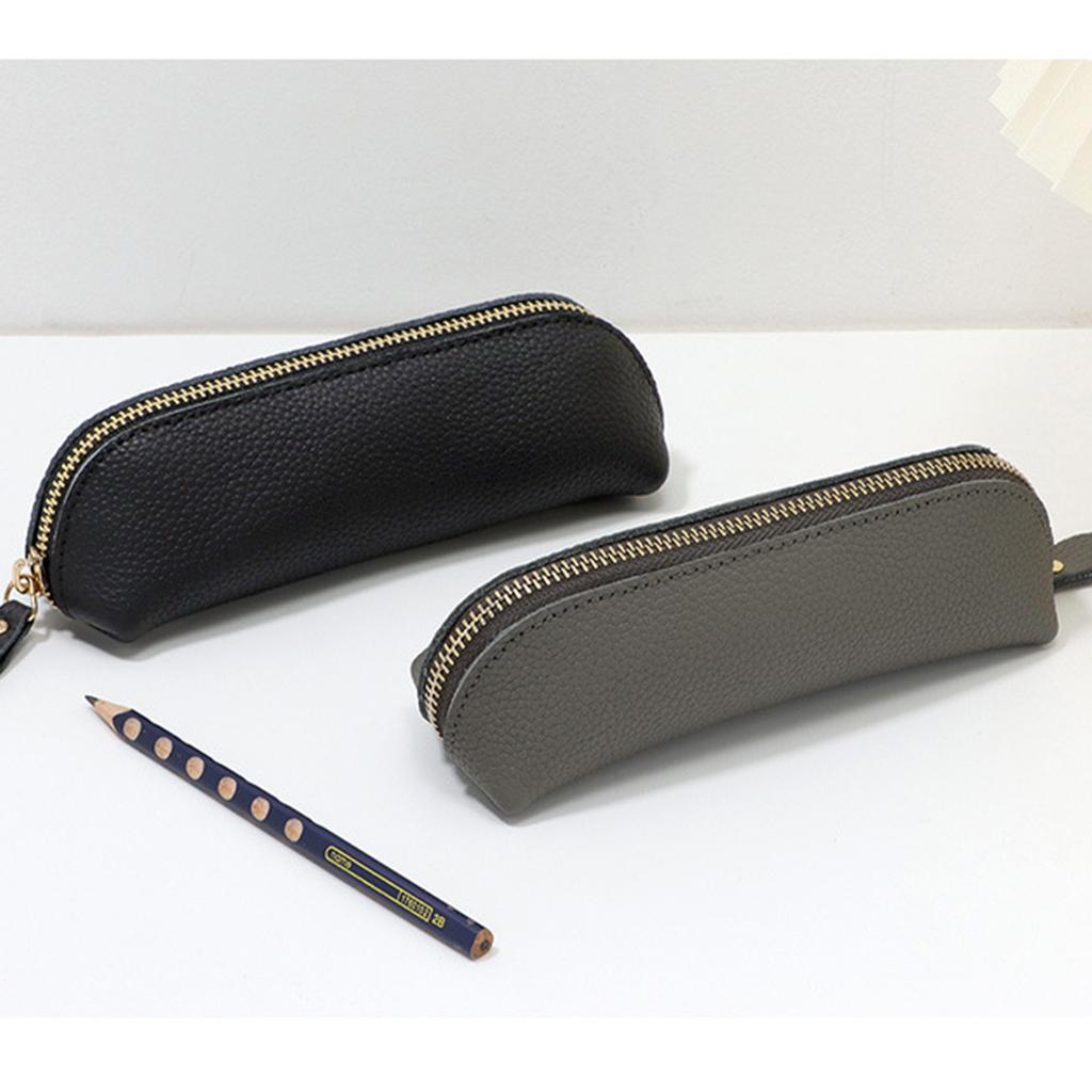 Cosmetic Zipper Pouches Pencil Case Pencil Pouch Pencil Bag Leather Pen Case