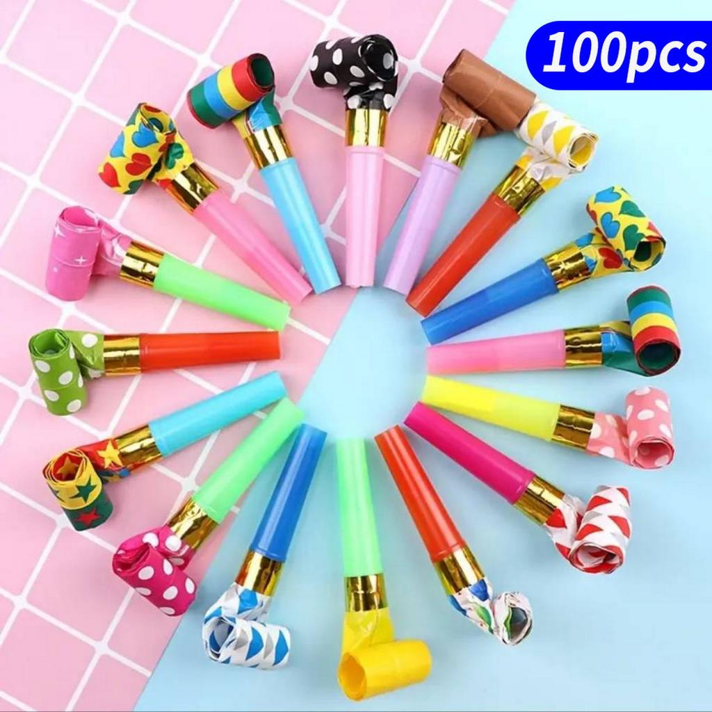 Creative Birthday Dragon Whistle Funny Blowing Roll Party Cheer Props Educational Toy