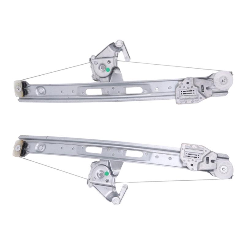 51358212099 51358212100 Window Regulator For 1998-2006 E46 Replacement, Iron, Aluminum and Plastic Rail Assemblies with Cables and Pulleys for Rear