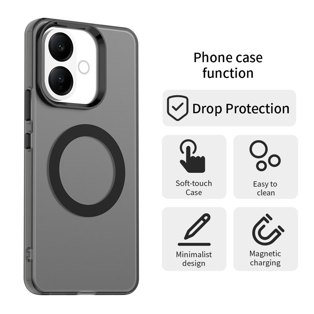 For vivo V60 Lite 5G/V60 Lite 4G Magnetic Case Anti Drop Hybrid Phone Back Cover