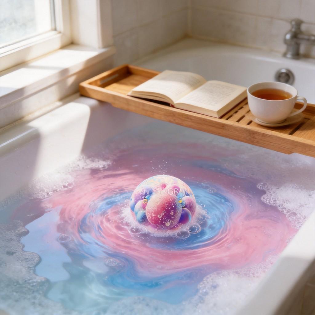 Palla da Bagno Idratante Con Profumo Floreale a Lunga Durata Per la Pulizia Quotidiana e la Delicata Esfoliazione della Pelle