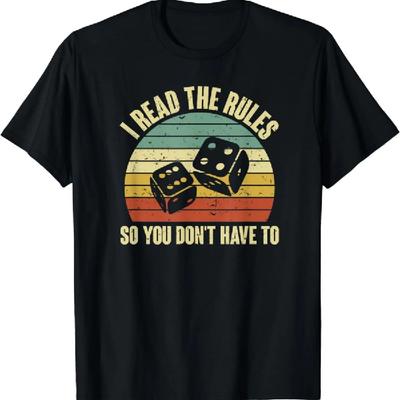 Hrací večer Dospělí Vtipné deskové hry Četl jsem pravidla Tričko Grafická trička Streetwear Trička pro muže Camiseta Hombre