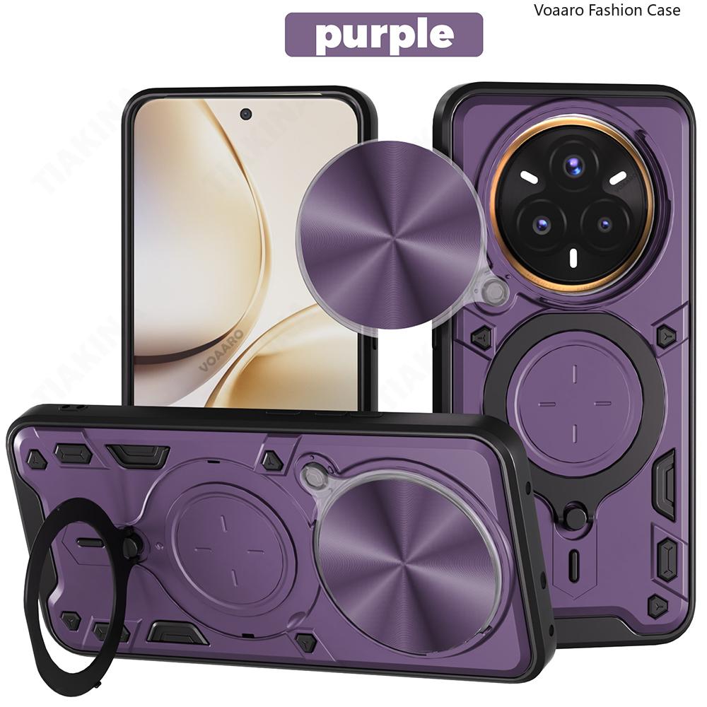 

Вращающийся Слайдер Объектива Камеры Броня Funda для OPPO Realme 14 Pro Plus 13 P3 Pro 5G Global Чехол Магнитное Кольцо Подставка Держатель Чехол Realme 14 Pro Plus фиолетовый