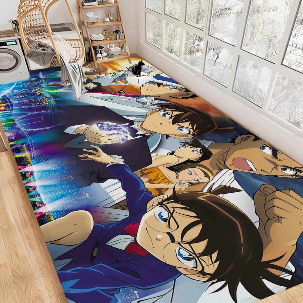 Detective Conan Floor Mat Anti-slip Absorb Water Long Strip Cushion Bedroon Mat Alfombra