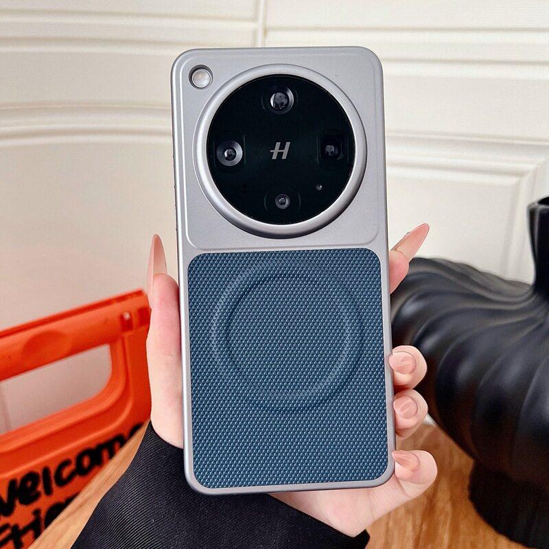 For OPPO Find X9 Ultra X9s Pro Case Fashion Matte Triangle Pattern For Magsafe Magnetic Anti Fall Cover For Find X9 Ultra Shell