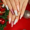 Christmas Glitter False Nails & Removable Nail Art Stickers