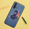 Australien Flagge für Huawei Nova 12s 11i 7i 8i 12i Y73 Y70 Y90 Y60 Y72 Y61 Y91 9 10 SE P40 Lite P30 Pro Hülle