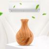 Mini Nawilżacz Powietrza Kształt Wazonika z Drewnianym Wzorem Cichy Zimna Mgiełka USB Biurkowy Dyfuzor do Samochodu Biura Pokoju Sypialni