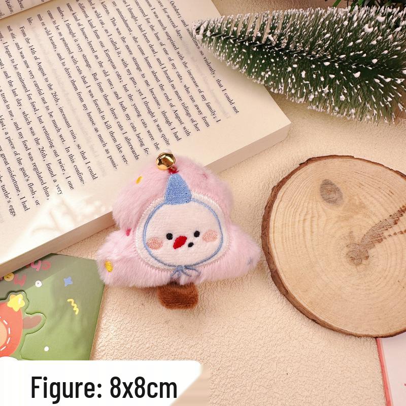 Reindeer  Old Man Christmas Bell Brooch Pendant - Festive Backpack  Clothing Accessory
