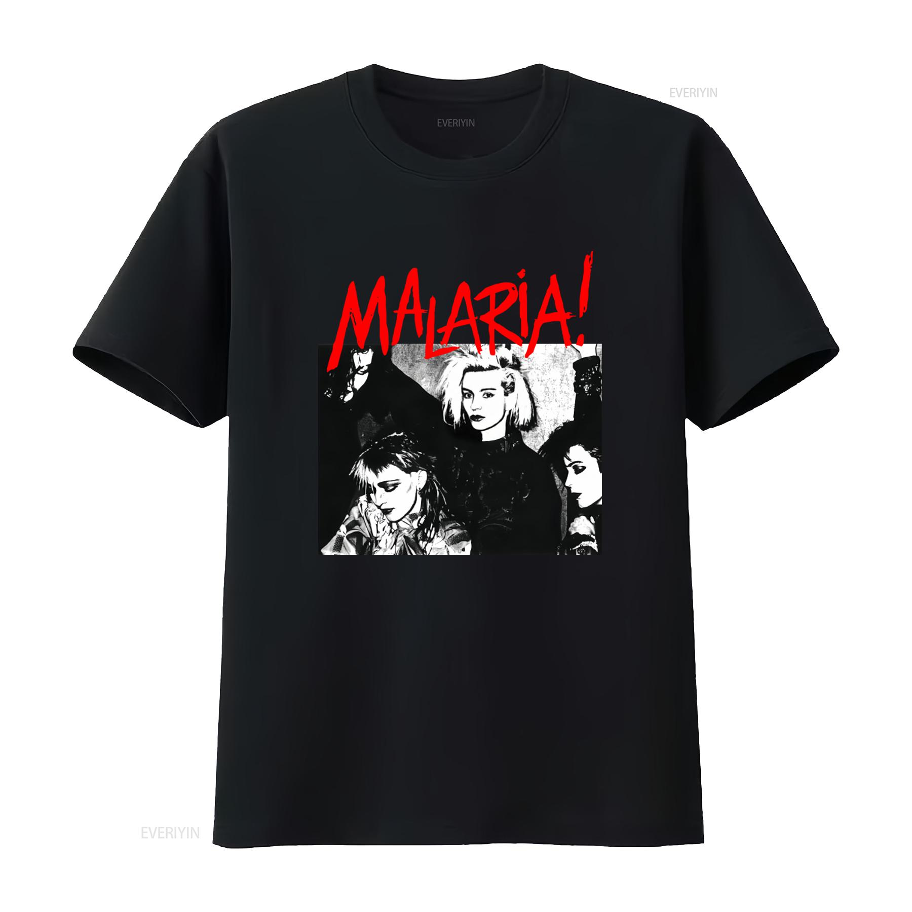 

Malaria Retro Punk Band T shirt for Men and Women Vintage Style High quality Print Unique Design vintage Washed Stretched 4XL
