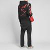 OFF-WHITE Diagonal Sleeve Bats Slim Fit Hoodie Black Red Unisex Streetwear OMBB034E19D250071020
