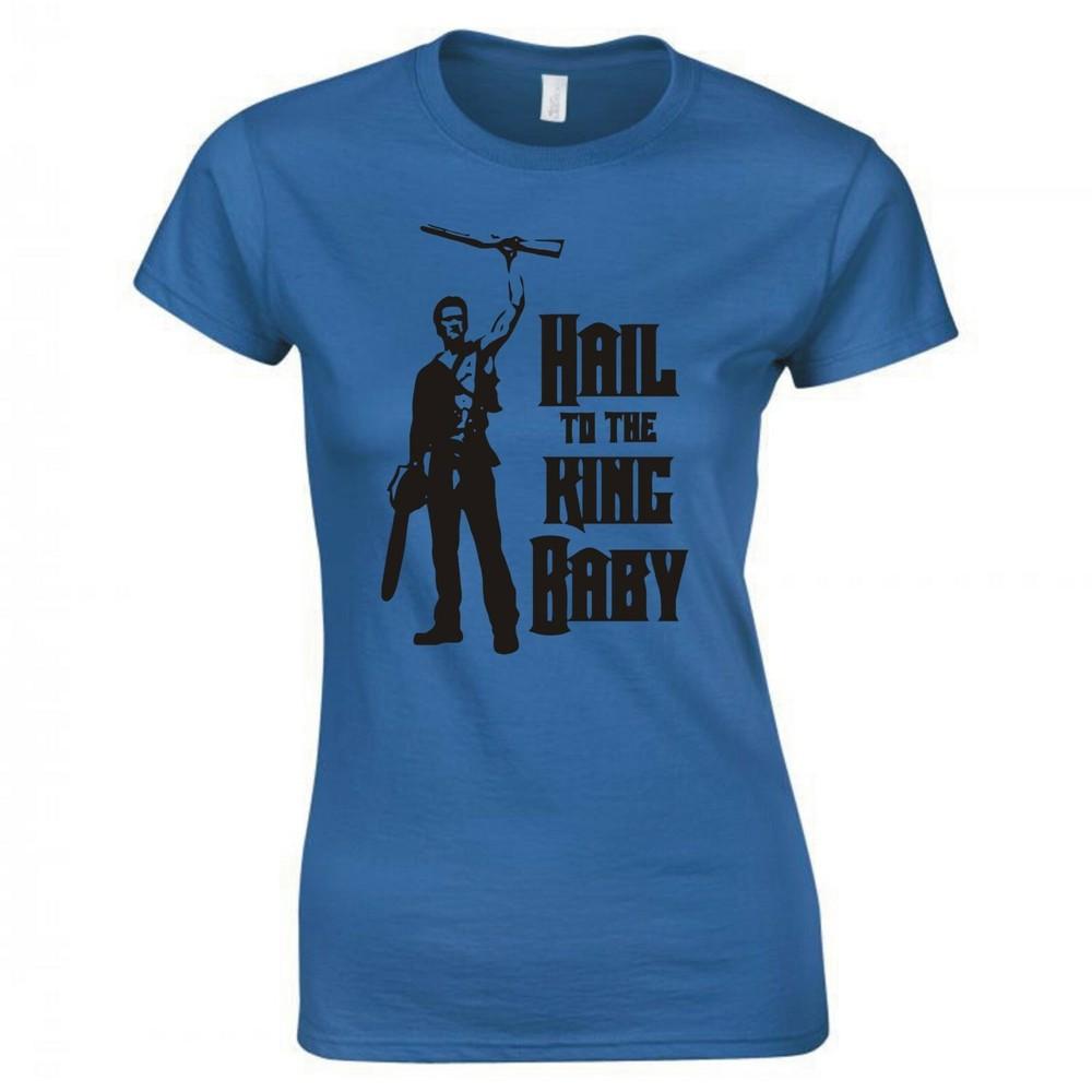 Inspired By The Evil Dead Hail To The King Baby Ladies Skinny Fit Tshirt