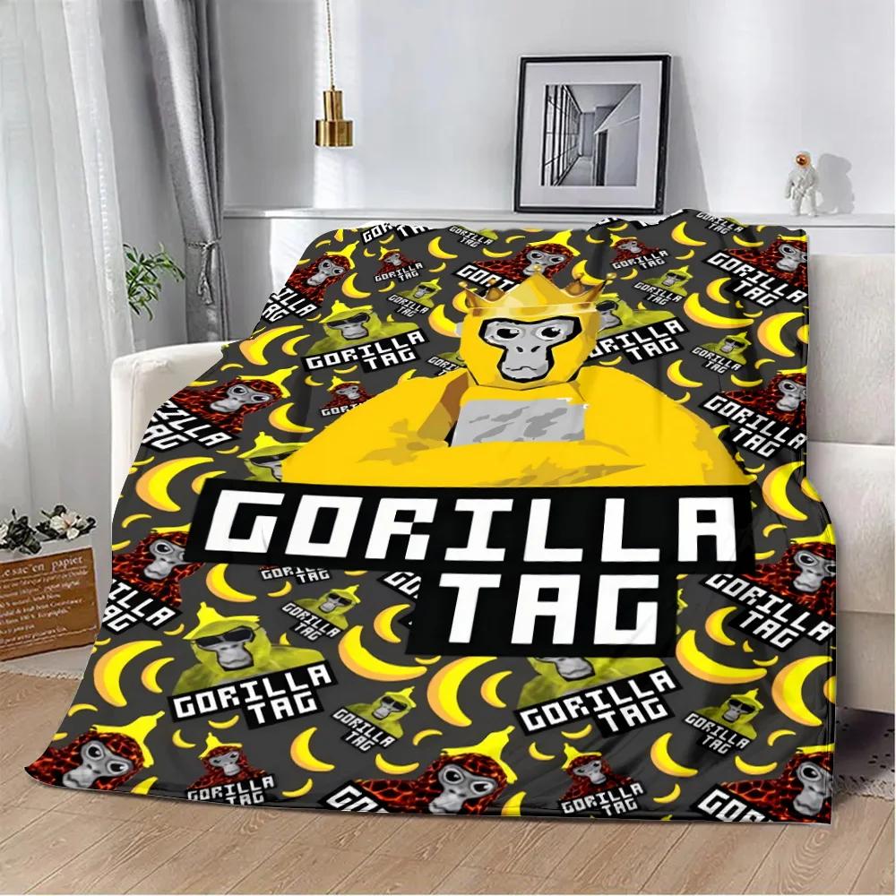 Fshion Anime Game Gorilla tag Printed Blanket Picnic Blankets Warm Blanket Soft Comfortable Blanket Home Travel Birthday Gift