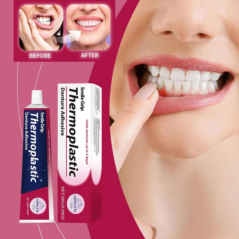 Women Men Denture Adhesives Glue Teeth Care Thermoplastic Denture Silicone R Eline Glue Adhesive Cushion Friction Fixed Dentures