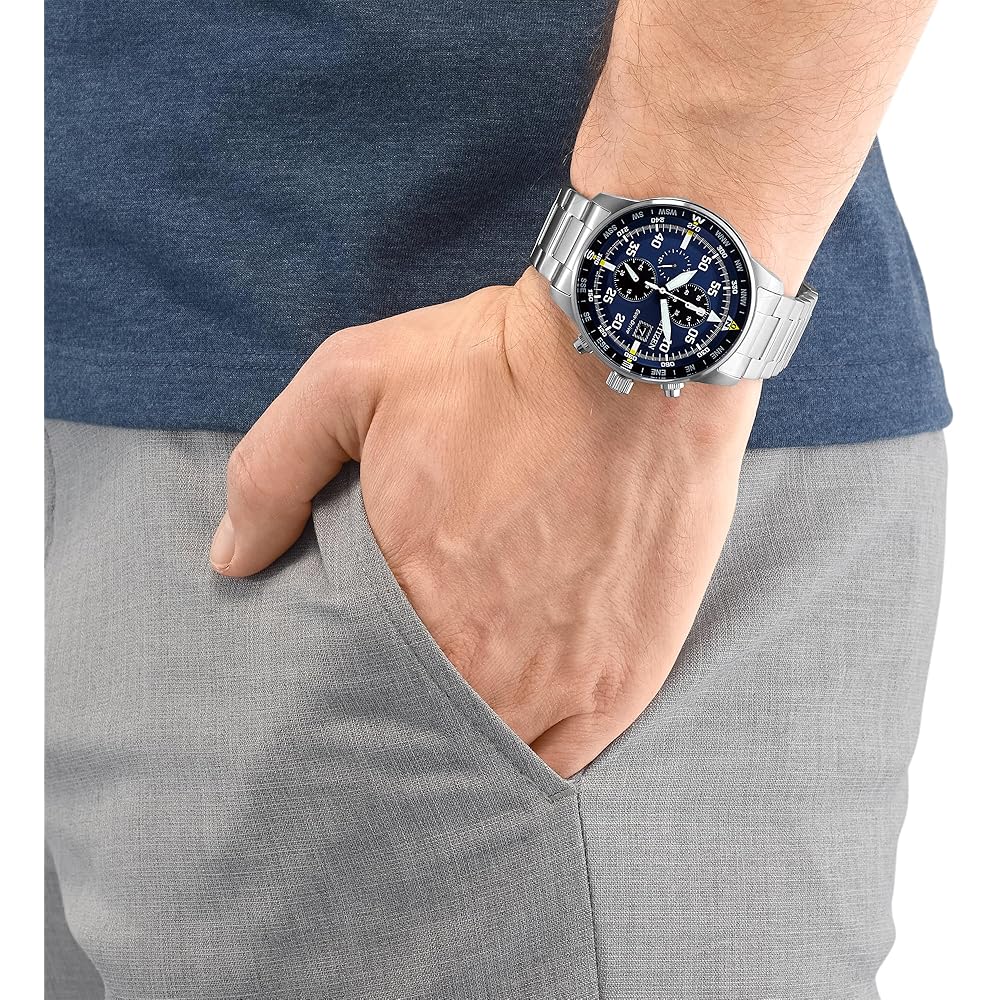Citizen Eco-Drive CA0690-88L Men's Watch 44mm Stainless Steel Blue Dial
