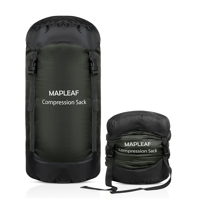 Компрессионный мешок Mapleaf, сжимается на 50%, мешок для вещей, большая вместимость (30 л/20 л/15 л/10 л), Ультралегкий, Водонепроницаемый, для Хранения Спального Мешка, Кемпинга,