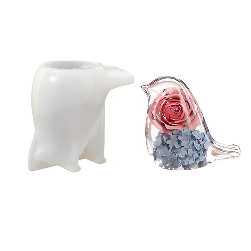 

Flexible Silicone Bird Shape Mold For Resin Art Soap Candle Detailing Easy Release Designs Home Decoration Mould 1