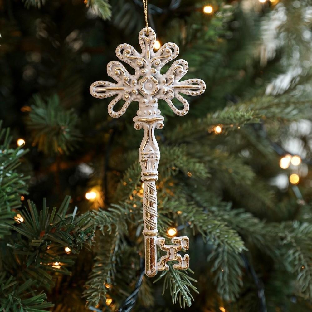 Ouro Branco Árvore de Natal Decoração Veado Enfeite de Árvore de Natal Decoração de Casa