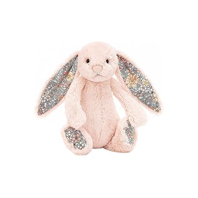 Jellycat Bonnie Rabbit Series Shy Flower Ears Small Companion Light Peach Doll Plush Doll 18cm Height